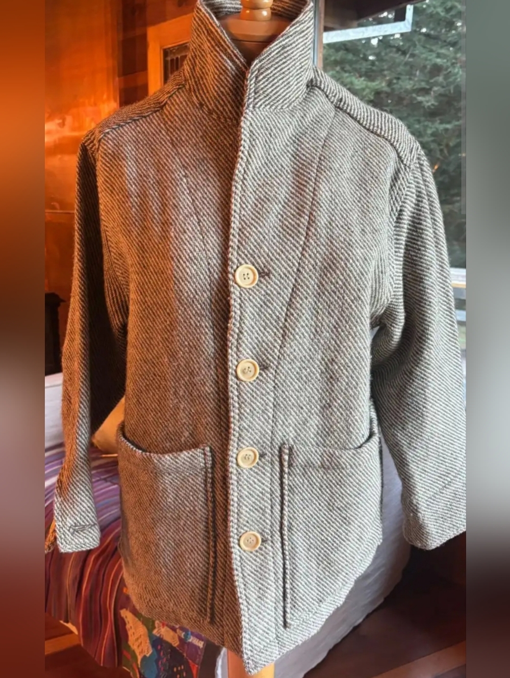 ISO Rudy Jude Bartlett Coat Natural Twill SZ M